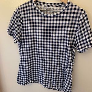JCrew Gingham Tee Shirt